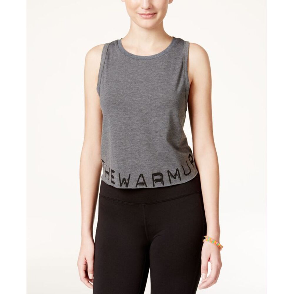 Jessica Simpson The Warm Up Juniors Graphic Crop Tank Top
